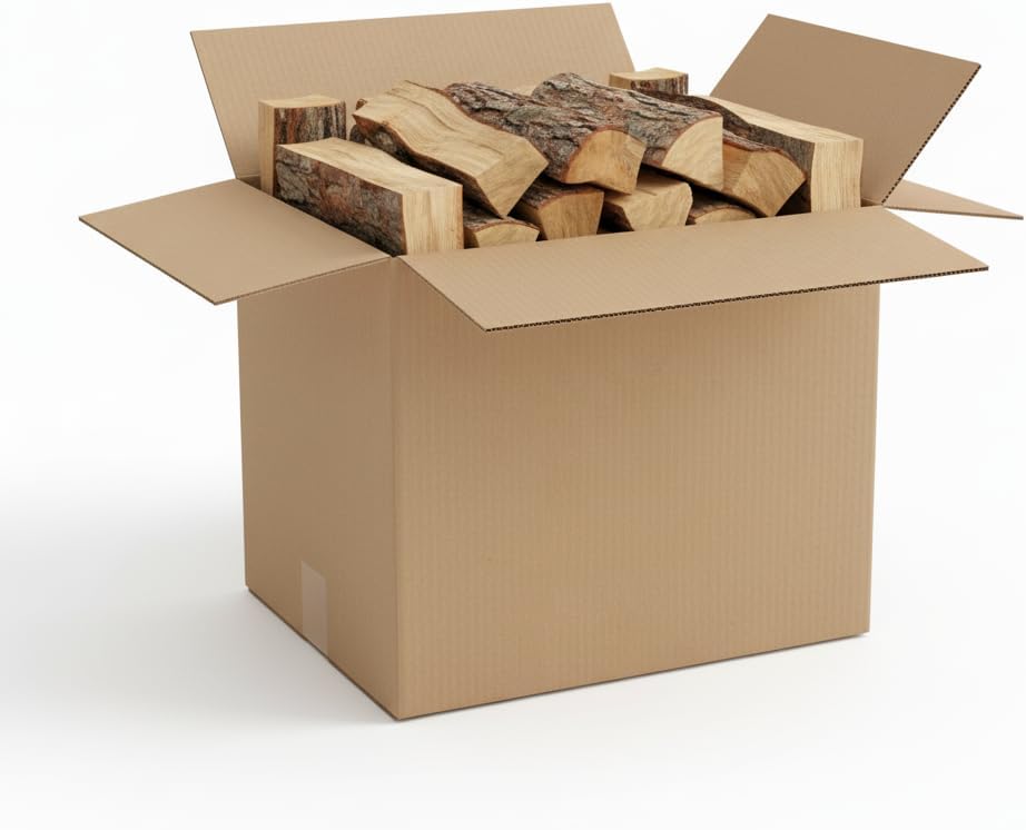 Legna da Ardere di Faggio Secca in Tronchetti da 25 cm – Pronta all’Uso, per Stufe, Caminetti e Barbecue